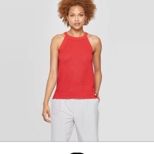 PROLOGUE Knit Sleeveless Crewneck Sweater Tank